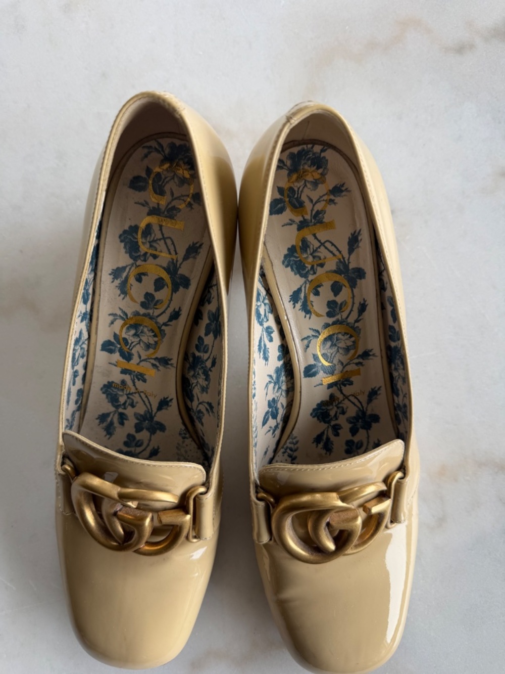 GUCCI Malaga Patent Leather Heels - Picture 2 of 5